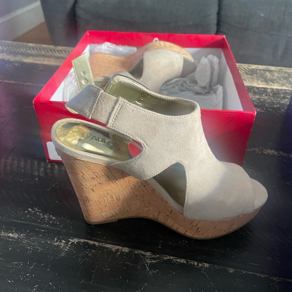 Carlos Santana wedge heels